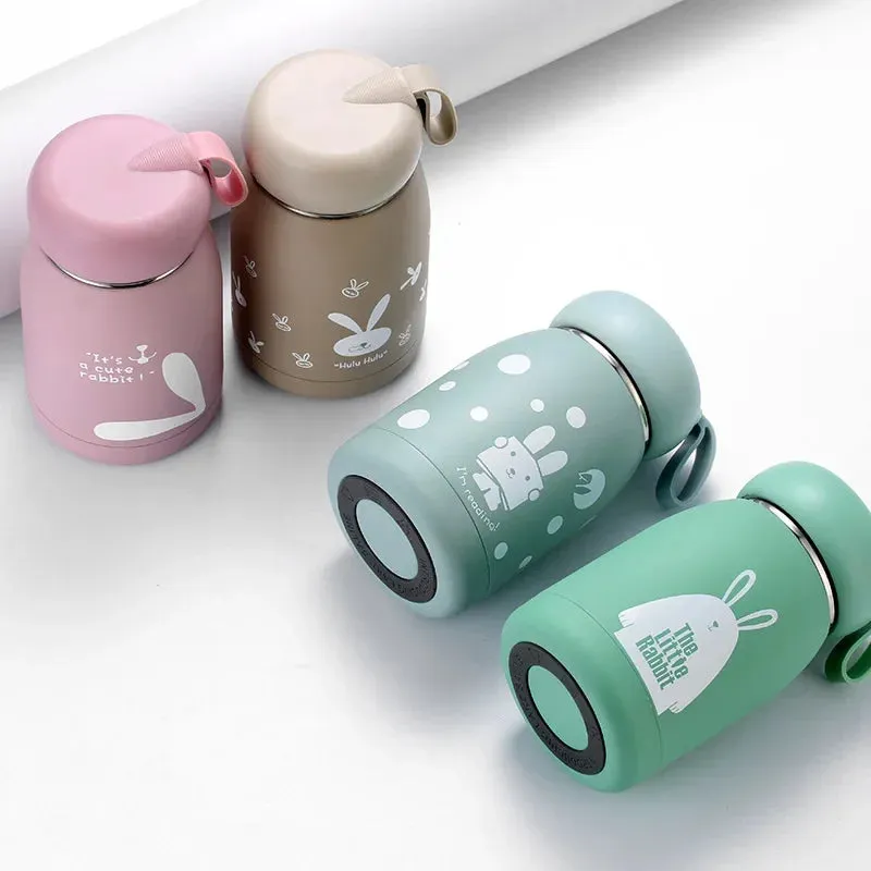 SINOTAO  -  1pc 320ml Rabbit Cute Insulating Bottle Portable Home Female Office Water Cup Stainless Steel Insulated Coffee Cup Vacuum Bottle