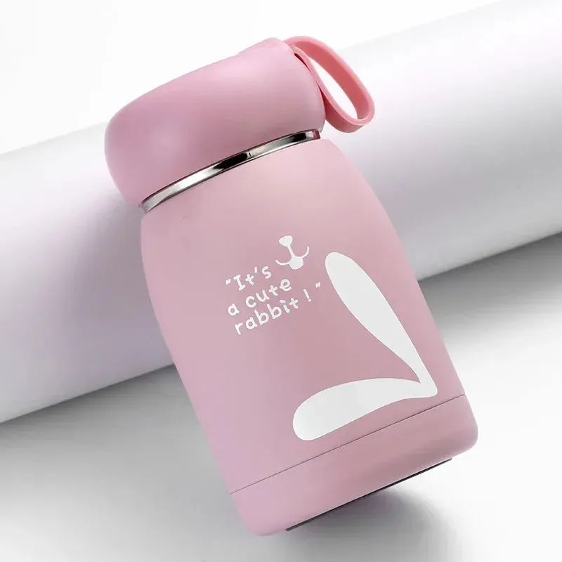 SINOTAO  -  1pc 320ml Rabbit Cute Insulating Bottle Portable Home Female Office Water Cup Stainless Steel Insulated Coffee Cup Vacuum Bottle