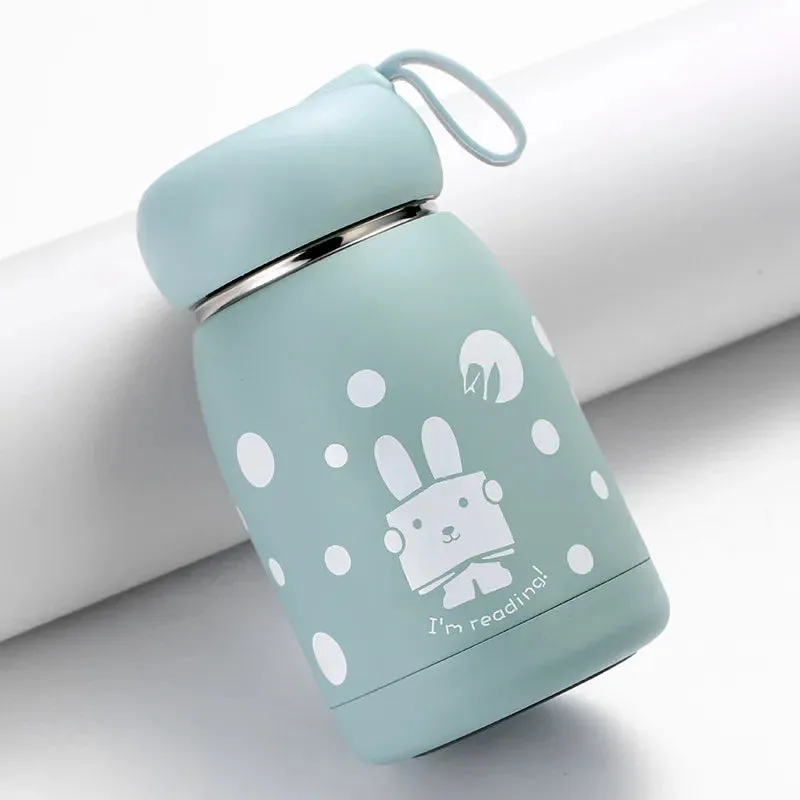 SINOTAO  -  1pc 320ml Rabbit Cute Insulating Bottle Portable Home Female Office Water Cup Stainless Steel Insulated Coffee Cup Vacuum Bottle