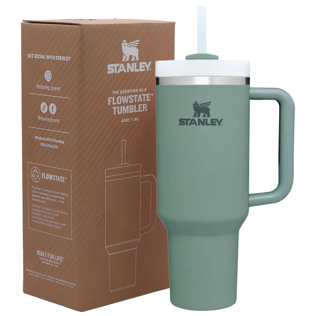 Stanley 40 oz Tumbler Cup With Handle and Straw