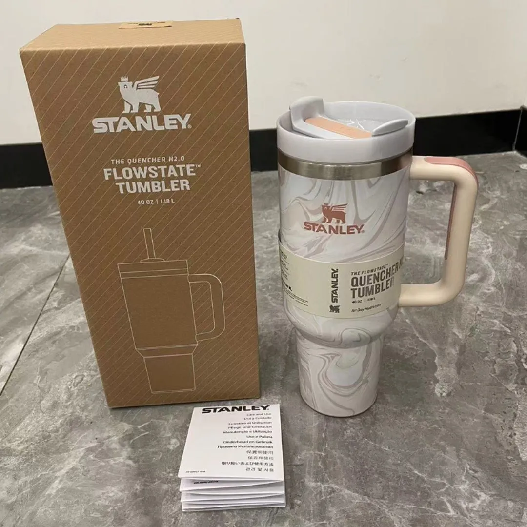 Stanley 40 oz Tumbler Cup With Handle and Straw