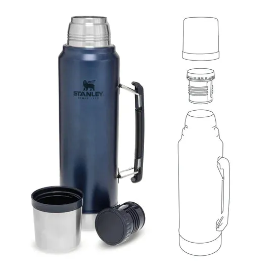 Stanley Classic Legendary Bottle | 1.0L Hammertone Lake