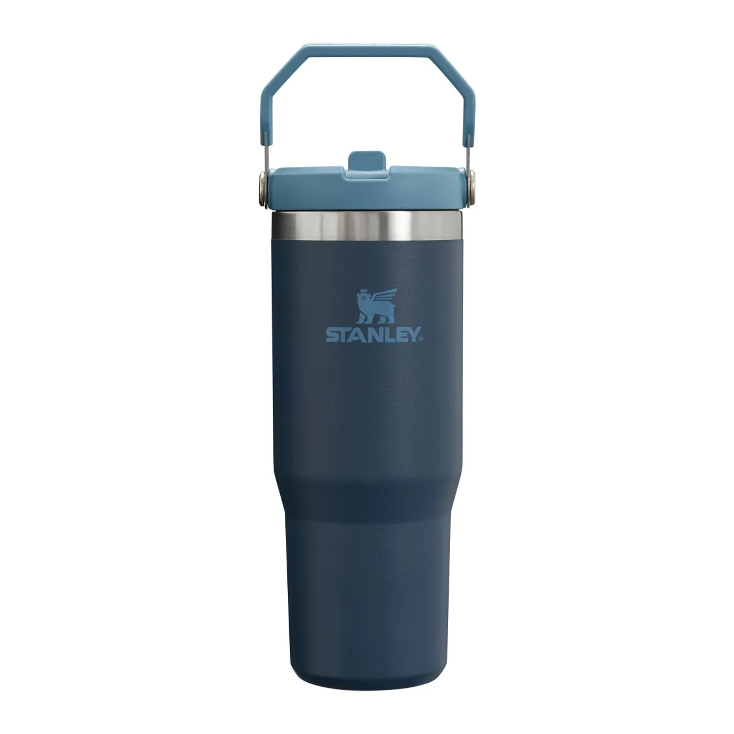 Stanley IceFlow Flip Straw 30oz Custom Tumblers, Navy