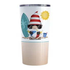 Summer Beach Gnome Tumbler Cup