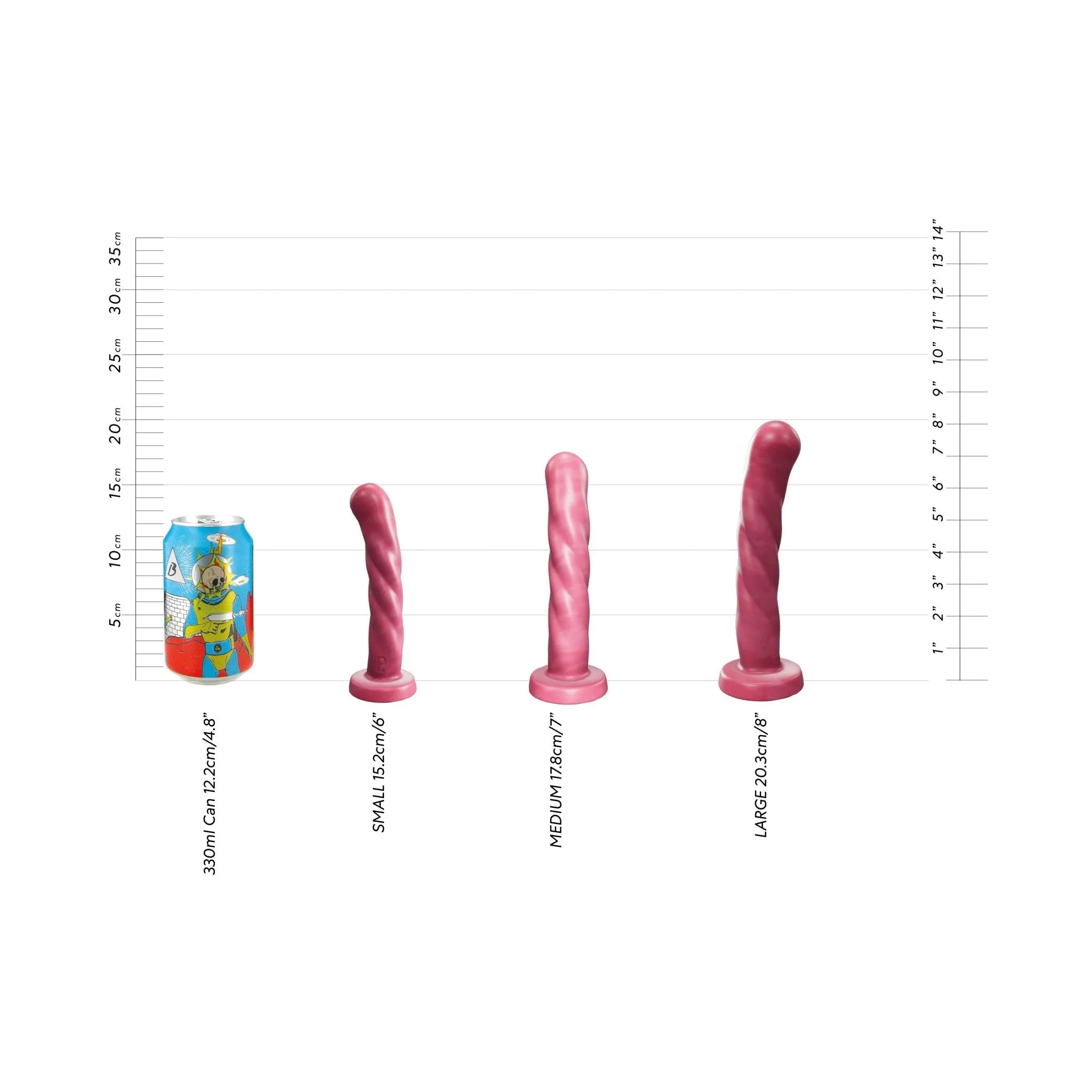 Three No Frills Dildo