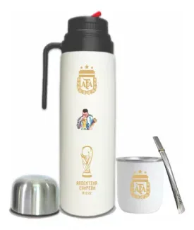 White Mate Set Messi   AFA Shield   World Cup