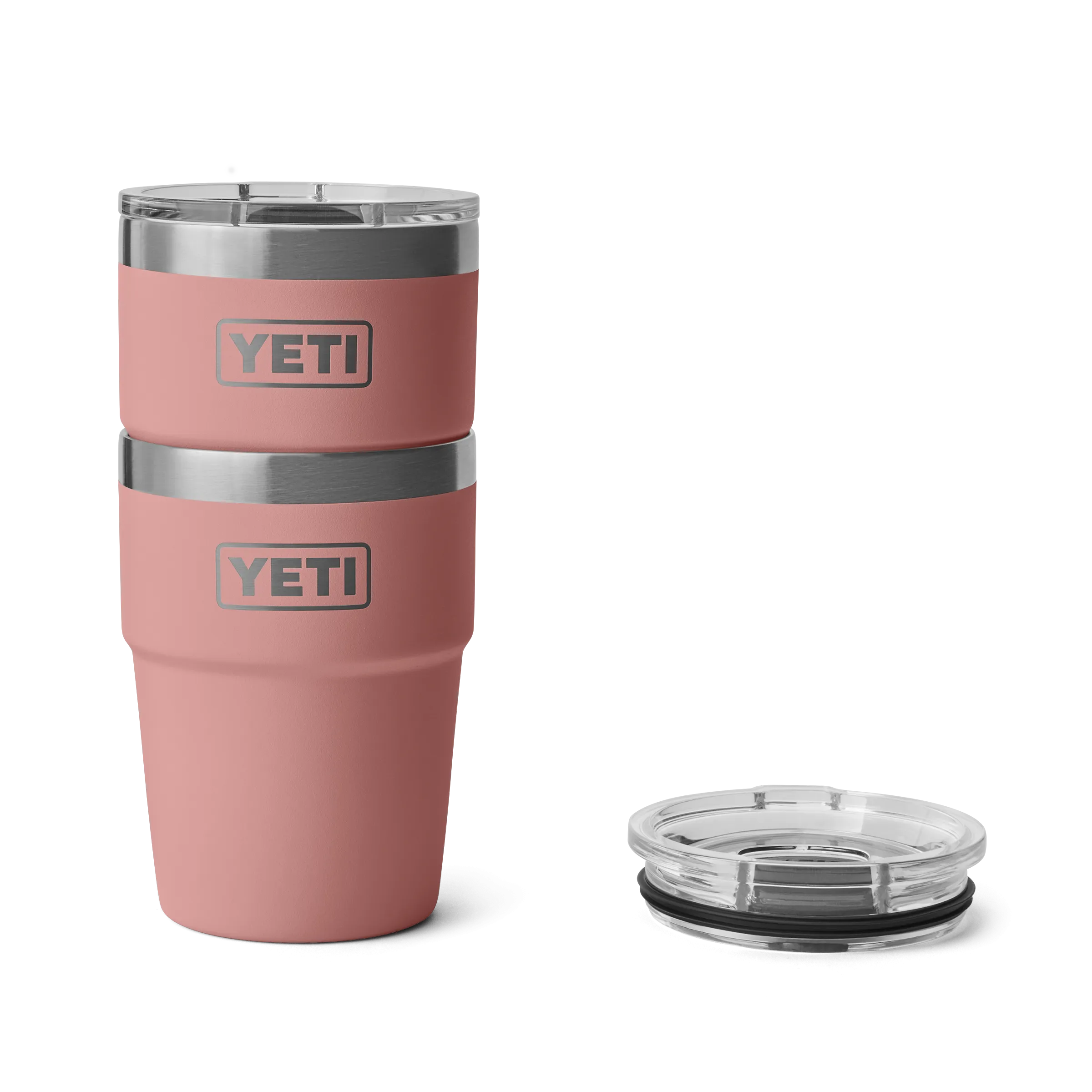 Yeti Rambler 16oz/473ml Stackable Cup - Sandstone Pink