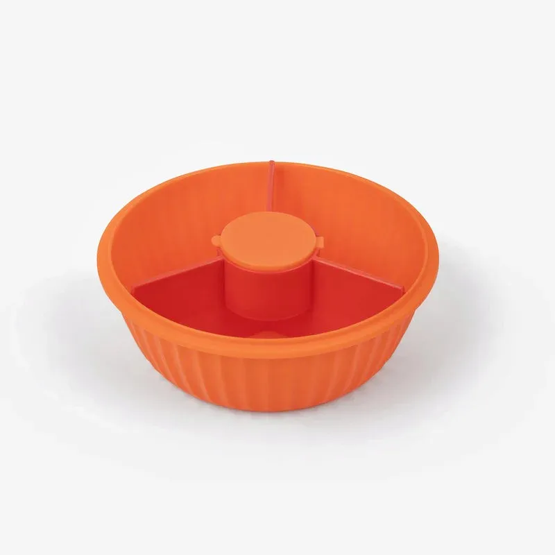 Yumbox Leakproof Divided Poke Salad Bowl - Tangerine Orange