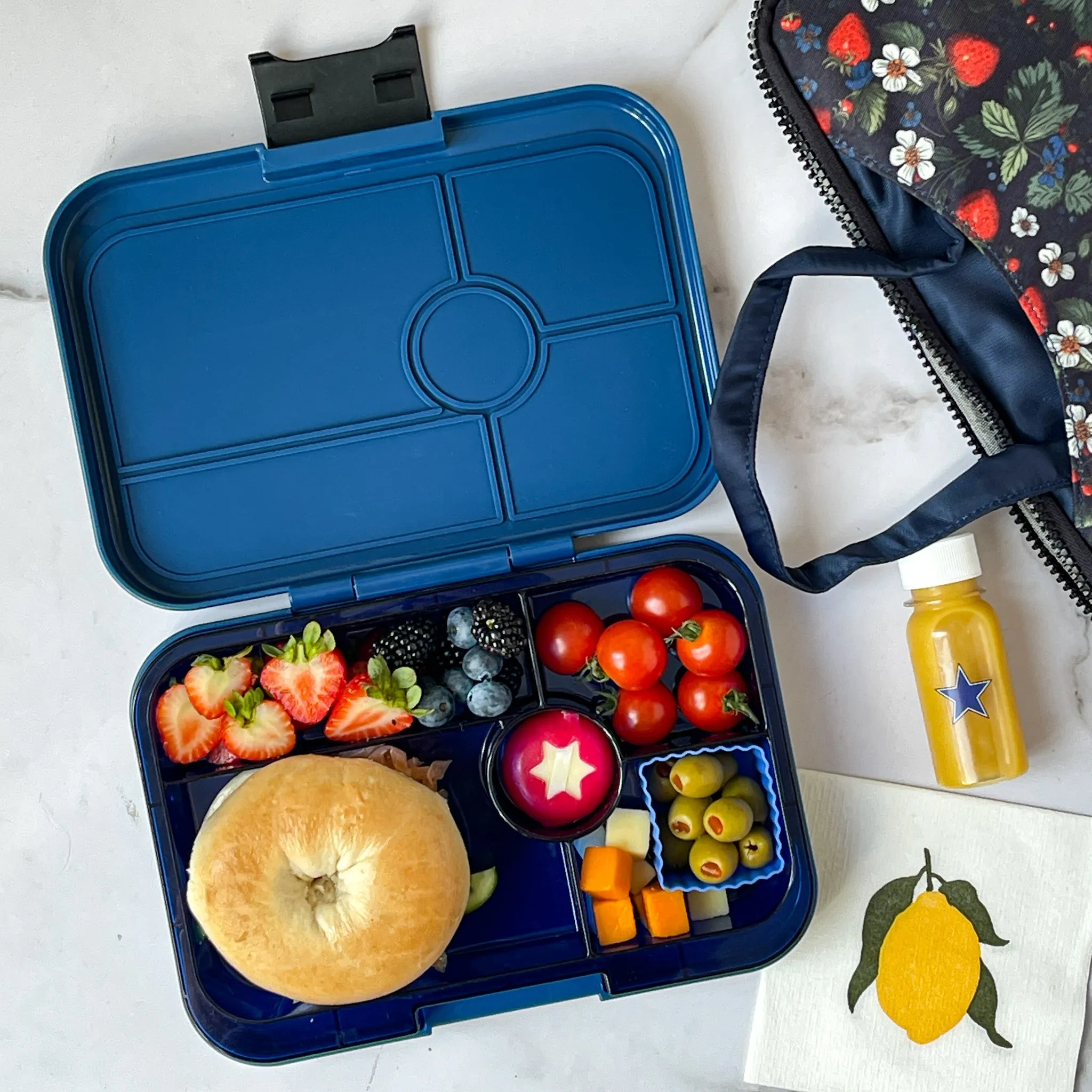 Yumbox Tapas Lunch Box 5 - Monte Carlo Blue - Jungle